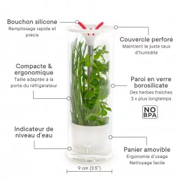 Fiche technique en français du conservateur à herbes