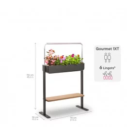 Gourmet INDOOR - Jardin autonome made in France 2 étage + tablette