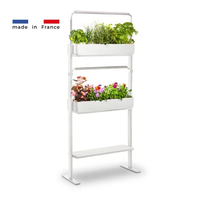 GOURMET INDOOR 2x White - Metal shelf - Made in France