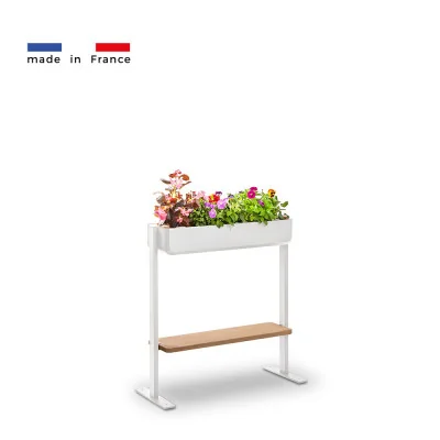 GOURMET OUTDOOR 1x Blanc - tablette bois - Made in France