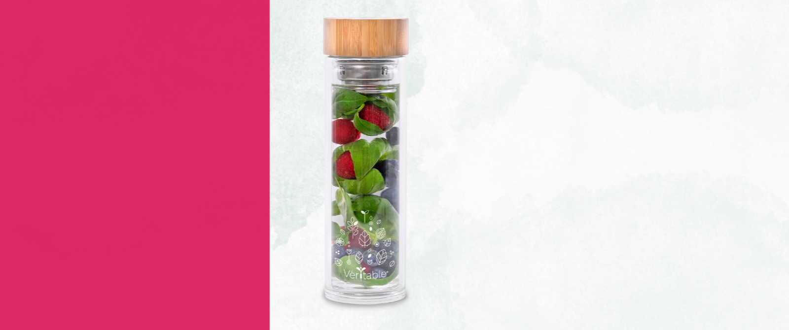 Make the most of your aromatic harvests every day, in detox waters or infusions, with our thermos flask with infuser.