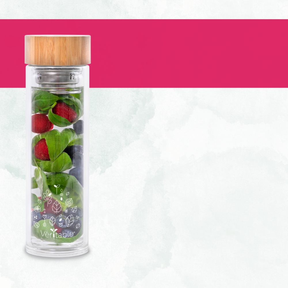 Make the most of your aromatic harvests every day, in detox waters or infusions, with our thermos flask with infuser.