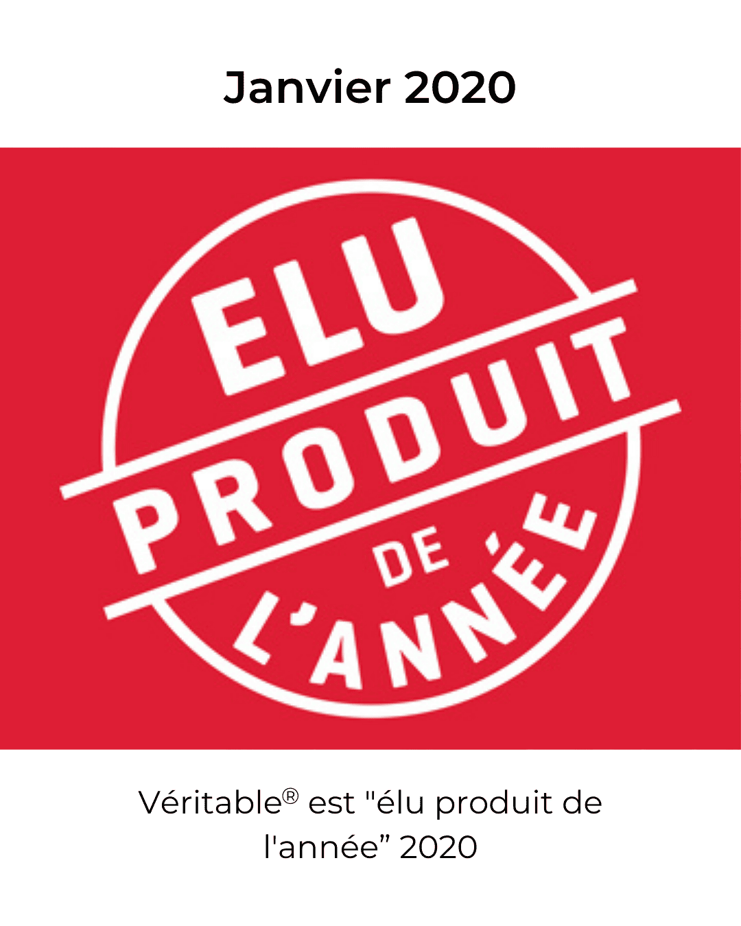 Véritable élu produit de l'année