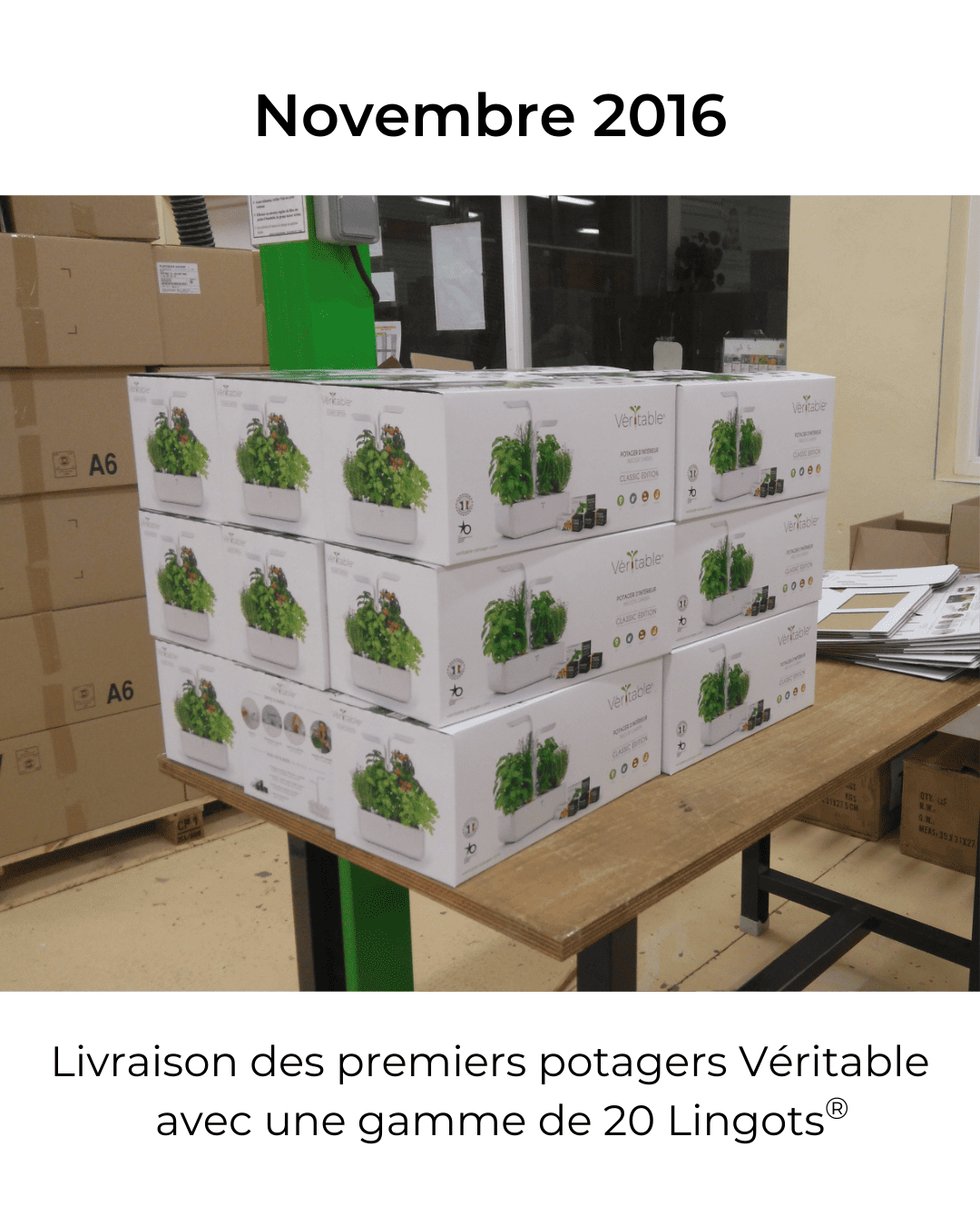 Livraison des premiers potagers