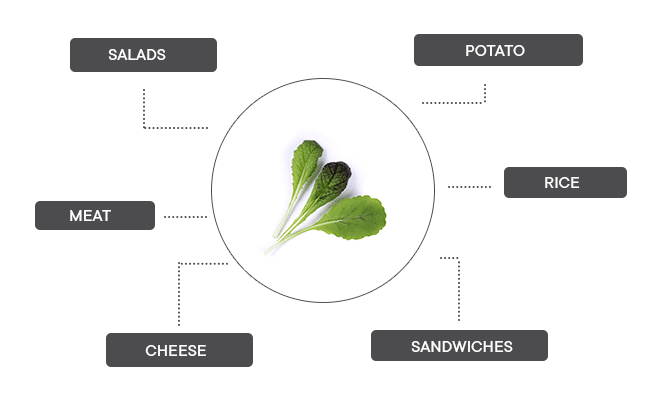 How can red giante mustard be associated?