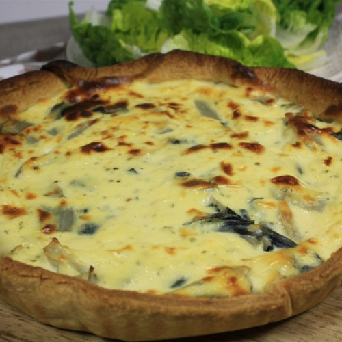 Recette simple de tarte gourmande aux blettes et fromage frais aux herbes