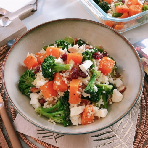 Recette facile de bowl veggie couscous légumes et fruits secs